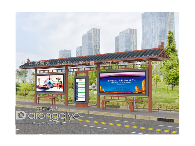 公交候車(chē)亭的材料都有哪些規(guī)格配圖一